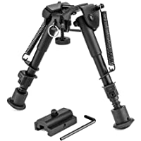 JASHKE Bípodes Plegables Ajustables 6&quot--9&quot- Adaptador de bípode táctico Incluido